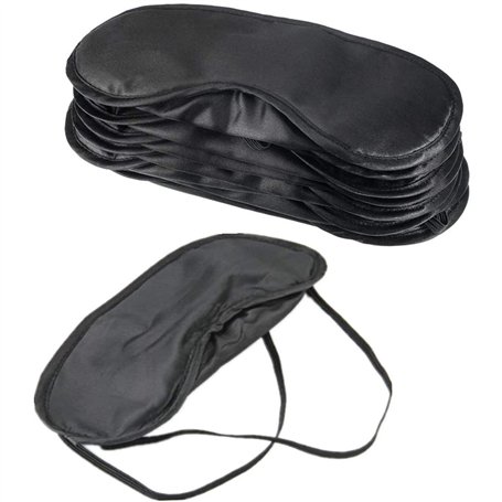POFET Lot de 10 masques doux pour les yeux avec coussinet nasal pour dormir en voyage