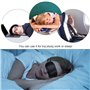 POFET Lot de 10 masques doux pour les yeux avec coussinet nasal pour dormir en voyage, jeux ou pause déjeuner Noir