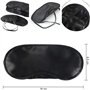 POFET Lot de 10 masques doux pour les yeux avec coussinet nasal pour dormir en voyage, jeux ou pause déjeuner Noir