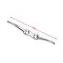 POFET Lot de 2 crochets en acier inoxydable 316 de qualité marine pour mât de drapeau 110 mm Accessoires d'amarrage pour bateaux