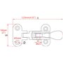 POFET 316 Boucle de porte en acier inoxydable pour remorque, yacht, loquet anti-cliquet pour bateau, casier