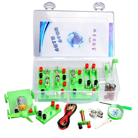 DollaTek Physics expérience équipement Ensemble Complet de l'école élémentaire Science entrée Simple expérience Circuit Populair