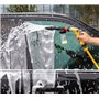 Yida Pistolet à mousse pour voiture avec gant de lavage double face 2 en 1 Buse de pulvérisation manuelle Canon à mousse Pulvéri