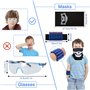 MoonSing Gilet Tactique Enfants Trousse Veste de Rangement Compatibles pour Nerf Guns N-Strike Elite Series, avec 20pcs Fléchett