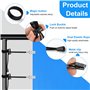 Pinces à Toile de Fond, 16 Pcs Pince de Serrage Backdrop Clamp Clip, Pinces à Ressort avec Cordon élastique, Backdrop Clamp pour