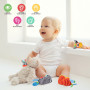 Bébé Poignet et Chaussettes Hochet, Chaussettes Hochet Pied Finder Jouets et Poignet de Bell Strap Motif Animal Mignon Idéal Cad