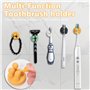 Porte Rasoir,Support de Rasoir Douche,Porte Brosse à Dents Mural,Porte-Brosse à Dents Salle de Bain Étanche pour la Salle de Bai