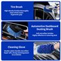 Kit de Brosse Nettoyage Voiture pour l'intérieur et l'extérieur
