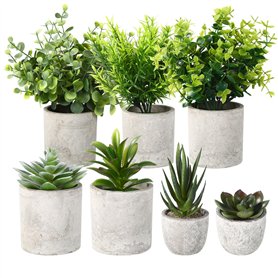 7 Pièces Plantes Artificielles