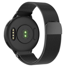 AIDOWU Bracelet pour Garmin Venu 3/2/Forerunner 265/265 Music /255/255 Music/Vivoactive 4 Acier Inoxydable Fermoir Magnétique