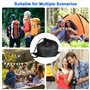Set de 10 Couverts Camping, RISVOWO Kit de Vaisselle en Acier Inoxydable, Set de Couverts Camping avec Couteau Pliant, Fourchett