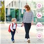 RISVOWO 2M Harnais Enfant, Bracelet Anti Perte Enfant, Anti-Perdu Poignet Ceinturec, Attache Enfant Sécurité Poignet, pour Enfan