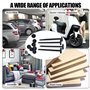 VLEDARLING 100 Pcs Attaches Polyvalentes, Attaches Autobloquantes Universelles en Nylon Rivets en Plastique pour Réparation Auto
