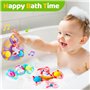 Spinner Bébé - Jouet Bain Bébé Sensoriel Rotatif avec Ventouse Jouet Éducatif et Multifonction pour Bébé 12 Mois 1 an, Éveil et 