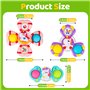 Spinner Bébé - Jouet Bain Bébé Sensoriel Rotatif avec Ventouse Jouet Éducatif et Multifonction pour Bébé 12 Mois 1 an, Éveil et 