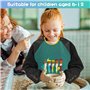 Blouse Peinture Enfant, Tablier Peinture Enfant 6-12 Ans, Blouse Imperméable Peinture, Blouse Enfant École avec Manches, Tablier