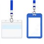 XHNFCU 20 Pièces Lanières Colorées avec Lanière à Clip en Métal Rotatif pour Cou, Lanière de Badge de Bureau pour Carte d'identi