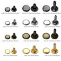 JJiaoLinin Rivets en Cuir,360 Ensembles de Rivets en Cuir Rivets à Double Capuchon en 3 Tailles Rivets en Cuir Set Double Rivet 