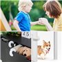 JJiaoLinin Butée de Porte pour Enfants, 6 Pcs Amortisseur Bloque Porte,Bloc Porte Sécurité Bébé,Bloque-Porte Anti Pincement, pou