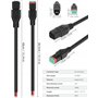 2 Ensembles de Connecteurs Séparateurs DT Câblage Deutsch 2 Broches Connecteurs Étanches Câble de Prolongation pour Pods LED Dou