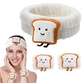 YUBBYSTU 3 Pièces Set de Bandeau de Spa Facial bandeaux spa pour le visage