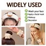 YUBBYSTU 3 Pièces Set de Bandeau de Spa Facial bandeaux spa pour le visage,Pour le Maquillage et les Soins du Visage, Bandeau Ma