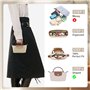 YUBBYSTU Organiseur de sac fourre-tout, organiseur de sac à main en feutre, organiseur de sac fourre-tout pliable, sac à main mu