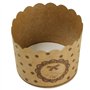 Caissettes Cupcakes Papier Moules Gâteaux - Lot de 50 papier kraft avec nœud papillon pour muffins, dessert, mariage, fête d'ann