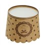 Caissettes Cupcakes Papier Moules Gâteaux - Lot de 50 papier kraft avec nœud papillon pour muffins, dessert, mariage, fête d'ann