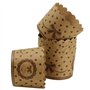 Caissettes Cupcakes Papier Moules Gâteaux - Lot de 50 papier kraft avec nœud papillon pour muffins, dessert, mariage, fête d'ann