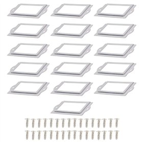 HAOBIN Carte D'éTiquette Porte-Cadre Supports D'éTiquettes En MéTal éTiquettes Nominatives En Acier Inoxydable 80 * 35mm