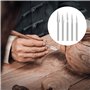 Riloventa 5 Pièces Outils Sculpture Bois Conique, Wood Carving Drill Bits Set, Accessoires Sculpture Sur Bois pour Outil Rotatif