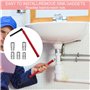 Nicrulp Cle pour Robinet Evier 13 mm et Adaptateur 8-12 mm, Clés Tubulaires et à Pipe, Robinet D'évier Clé, Outil pour L'install