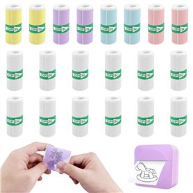 Cigrubo 20 Rouleaux Papier Mini Imprimante Thermique