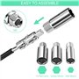 Crihovy Jeu de 4 Clé à Bougie, Cle a Bougie d'Allumage, Clés à Bougie 3 Douilles 16 mm/18 mm/21 mm, Universelle Clé à Douille à 