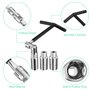 Crihovy Jeu de 4 Clé à Bougie, Cle a Bougie d'Allumage, Clés à Bougie 3 Douilles 16 mm/18 mm/21 mm, Universelle Clé à Douille à 