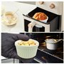 Comzantor 6 Pièces Coupelle Dessert, Ramequin Air Fryer, Moule à Flan, Ramequins et Moules à Soufflés en Porcelaine, Bols à Crèm