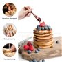Riloventa 8 Pièces Cuillere en Bois, Petite Cuillère a Miel, Louche en Bois, Wooden Spoon, Petites Générique Mini Cuillères Rond