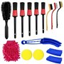 Absyrony 15 PCS Kit de Brosse Nettoyage Voiture