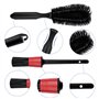 Absyrony 15 PCS Kit de Brosse Nettoyage Voiture, Pinceau Detailing Auto Intérieur et Extérieur, Kit Lavage Voiture avec Chiffon 