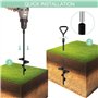 Absyrony Ancrage Balancoire, Kit Ancrage Trampoline Portique, Piquets de Trampoline Fixation, Pieux de Fixation Detachee Trampol