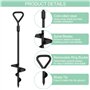 Absyrony Ancrage Balancoire, Kit Ancrage Trampoline Portique, Piquets de Trampoline Fixation, Pieux de Fixation Detachee Trampol