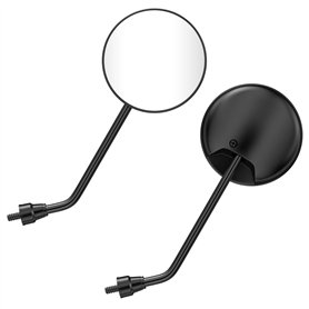 Nicrulp 1 Paire Rond Rétroviseurs Latéraux Moto Embout de Guidon