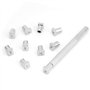 36pcs 13mm Jeu de Timbres en Cuir en Métal Vintage Alphabet Design 26 Lettres et 10 Chiffres Poinçon Outil de Maroquinerie DIY(3