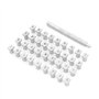 36pcs 13mm Jeu de Timbres en Cuir en Métal Vintage Alphabet Design 26 Lettres et 10 Chiffres Poinçon Outil de Maroquinerie DIY(3