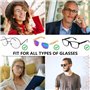 XFSRG 10 Pièces Cordon Lunettes Attache Chaine Réglable Sangles De Lunettes Universel Antidérapant En Nylon Élastique Pour Homme