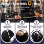 XFSRG 1 Paire Sangles de Tirage Musculation Robustes et Confortables Sangles de Levage avec Boucles en D pour Entraînement de Fo