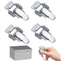 SPEACOUR 4 PCS Fermeture à Levier à Ressort en Acier Inoxydable Verrou de Tension Bascule Loquet de Tension Serrure à Levier de