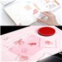 GIRAFEDA 7PCS Blocs de Tampons en Acrylique Tampon Encreur Acrylique Tampons en Acrylique Transparent Blocs d'Estampage en Acryl