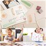 GIRAFEDA 7PCS Blocs de Tampons en Acrylique Tampon Encreur Acrylique Tampons en Acrylique Transparent Blocs d'Estampage en Acryl